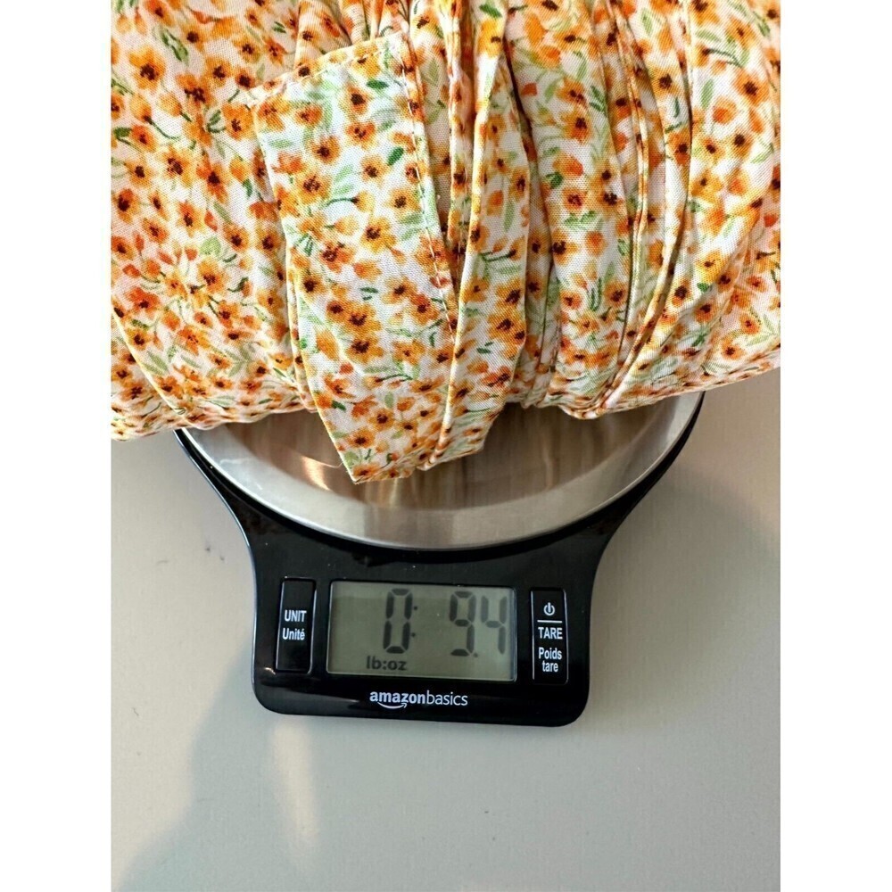 Old Navy Open Front Floral Blouse‎ Top Women's Size XXL Orange Tie-Waist - Picture 16 of 16